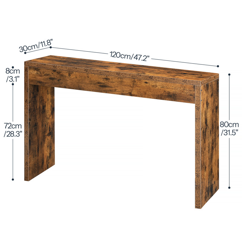 Ebern Designs Nooriyah Narrow Console Table Hallway Foyer Table